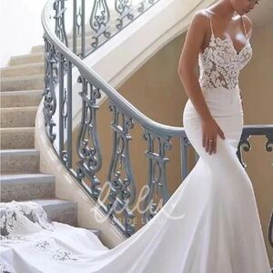 Lulu's Lace Bodice Bridal Gown